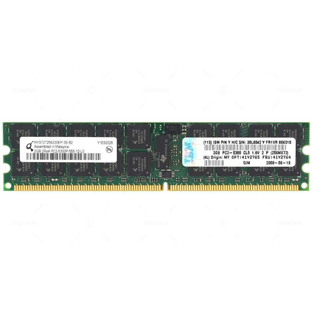 41Y2764 IBM MEMORY 2GB 2Rx4 PC2 5300P DDR2